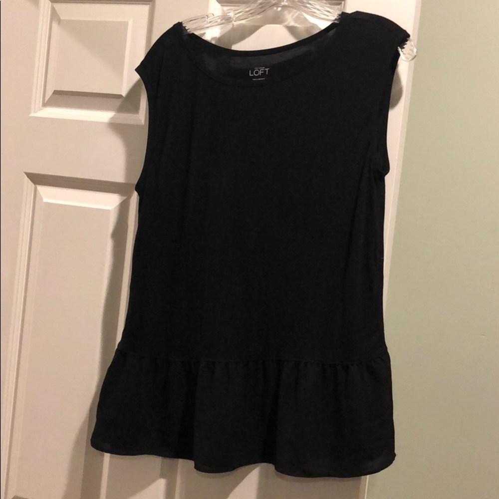 Loft black dress shirt